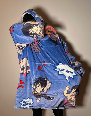 Inosuke Blanket Felpa con cappuccio